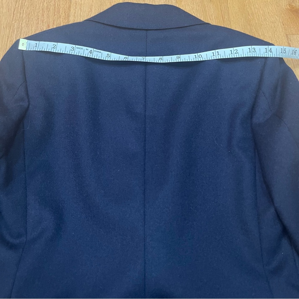 Vintage Aquascutum London Navy Blue Wool Blazer - Picture 11 of 15